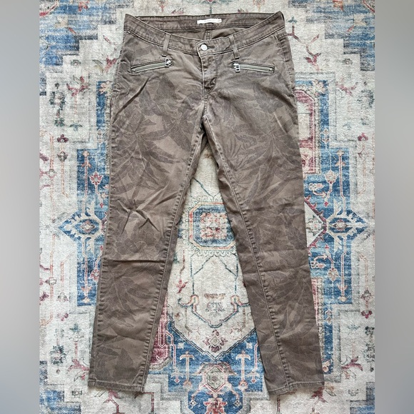 Levi’s LEAF PRINT 711 Skinny Denim Jeans RARE Light Brown Low Rise Slim Fit - Picture 5 of 13